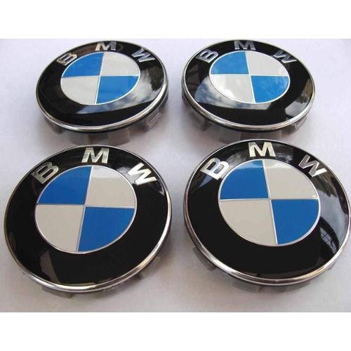 4x Centre de roue BMW cache moyeu BMW emblème cabochon de roue - Équipement  auto