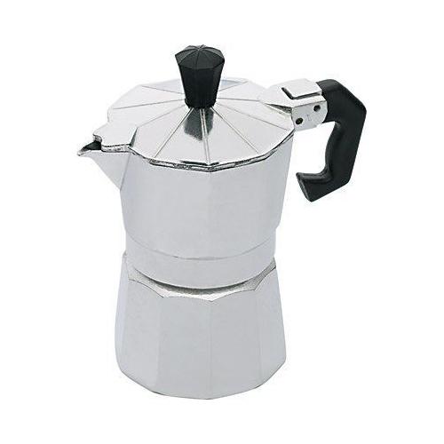 Cafetière Expresso Italienne en Aluminium 1 Tasse de Café, Vitrocérame, Gaz  Wecook Argent Paola