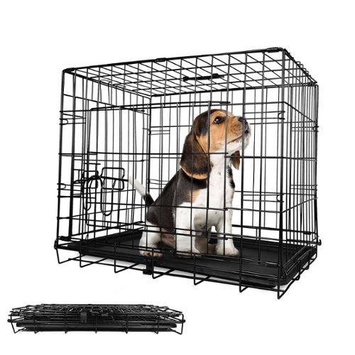 Cage pour chien : Aluminium, acier, pliable