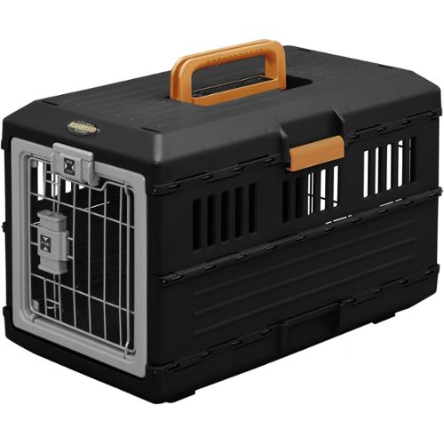 Cage de transport pour chien démontable noire de KERBL