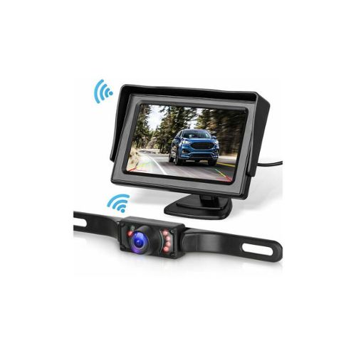 TD® Moniteur + Caméra de recul Sans Fil Infrarouge Vision Nocturne  Sauvegarde Voiture 4,3 - Accessoire de voiture stationnement - Cdiscount  Auto