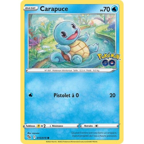 Carte Pokemon CARAPUCE SWSH233 PROMO Holo Pokémon GO EB10.5 FR NEUF