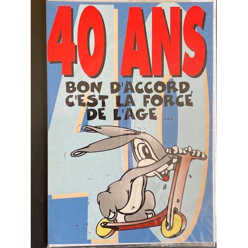 Carte Anniversaire 40ans A Prix Bas Neuf Et Occasion Rakuten