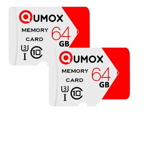 Lot de 2 pcs Qumox Carte Mémoire micro sd sdxc 128Go TF 128G 128GB classe  10 80Mo/s pour Samsung Huawei Xiaomi portable tablette - Carte mémoire  micro SD - Achat & prix