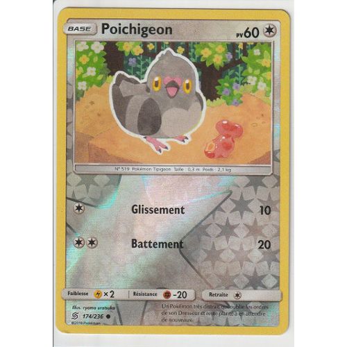 Pokemon 143/192 Poichigeon Reverse Epee et Bouclier 2 EB02 VF Francais 