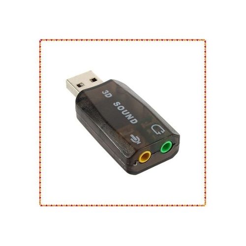 Generic Usb carte son 5.1 externe USB à Jack 3.5mm adaptateur Micphone  carte son à prix pas cher