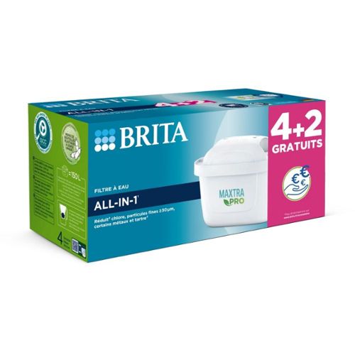 Cartouche Filtre Eau, Remplacement pour Brita Maxtra Plus, Recharge Marella  Carafe Filtrante（6pcs）