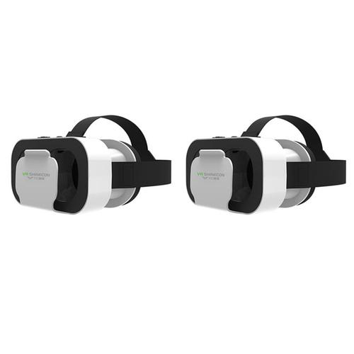 Lunettes casque réalité virtuelle 3D VR BOX Gamepad télécommande iPhone  Samsung