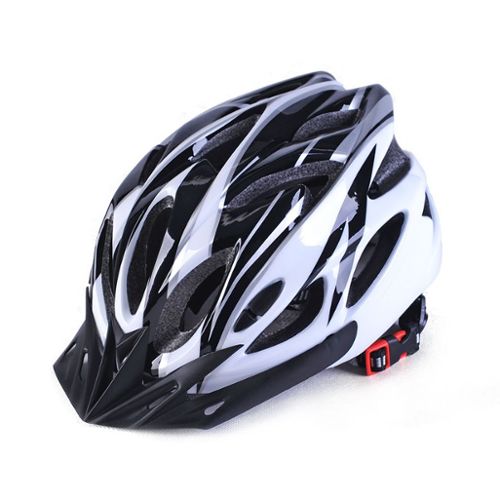 CASQUE VELO ADULTE GIST ROUTE SONAR BLANC-ROUGE FULL IN-MOLD