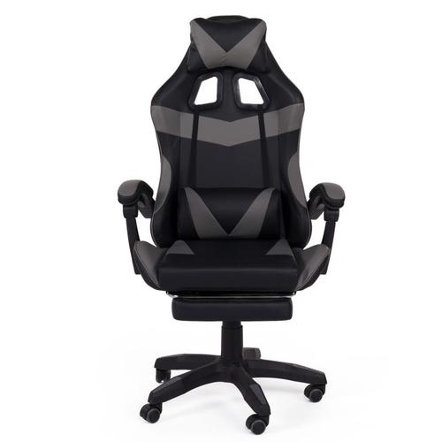 Chaise de bureau gaming Racer Obi - Hauteur réglable - Noir et rouge