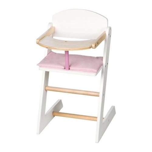 Chaise haute pour poupée jusqu'à 50 cm - Accessoire mobilier poupon
