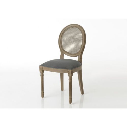 Chaise médaillon ELIZA noire en matière plastique - Chaise design