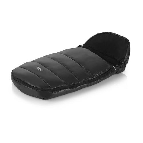 Bellochi Chanceliere Universelle pour Poussette - Capuche Réglable et Col  Fourrure Amovible - Matelassé Black