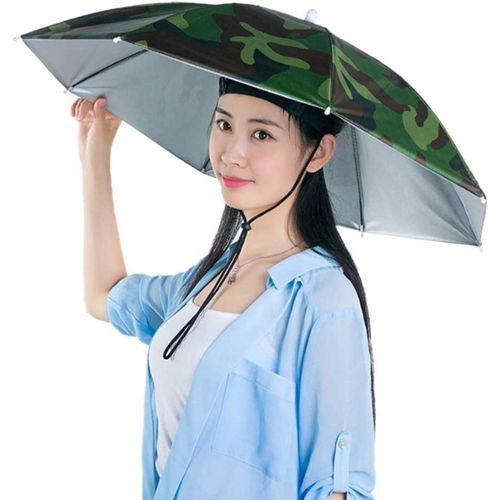 Randonnée Chapeau De Parapluie Pliant Imperméable  Mains Libres Imperméable 