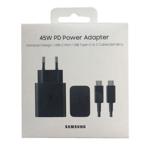 Chargeur Adaptateur 25W + Câble USB-C Rapide 60W pour Samsung
