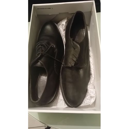 Accatino Richelieu noir style d\u00e9contract\u00e9 Chaussures Chaussures de travail Richelieu 