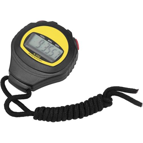 Chronomètre de sport numérique étanche avec ficelle, chronomètre
