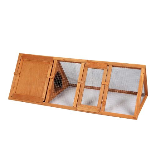 Cage clapier enclos lapin extérieur en bois haute qualité pour lapins 51,5  x 42 x 43 cm « 083 mini maison »