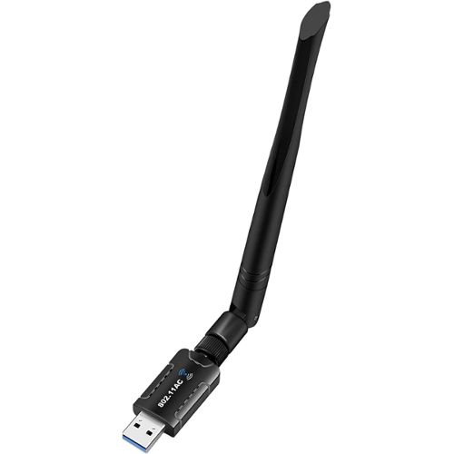 1300 Mbps Clé WiFi Puissante, Cle WiFi USB 3.0 Double Bande, 2.4G / 5.8GHz  Dongle
