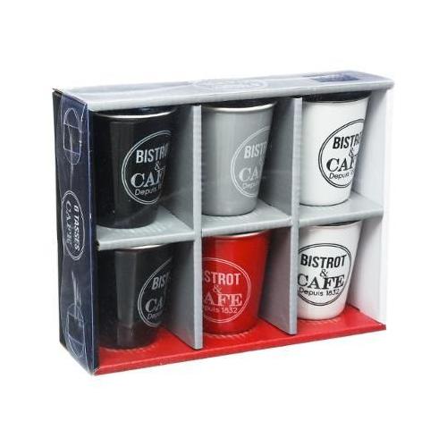 Coffret de 6 tasses à café avec sous tasses Liv