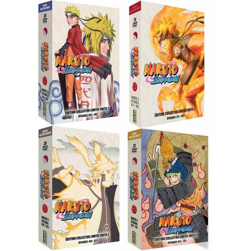 Naruto Shippuden - Partie 3 (Vol. 23 à 30) - Coffret 24 DVD + Gourde -  Édition Limitée - 104 Eps.