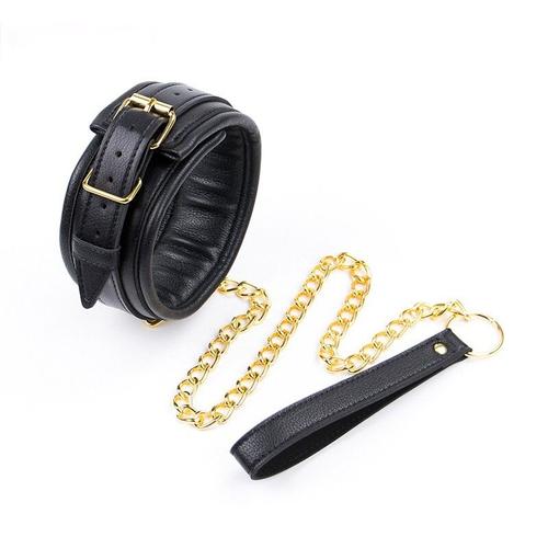 Sexy Pu Cuir Chaîne Collier Avec Laisse Bdsm Bondage Fétiches Collier Adulte  Lingerie Sexe Accessoires Pour Femme Jeux Sexuel