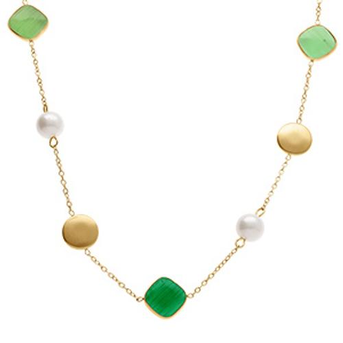 Collier En Agate Noire Du Brésil – Perles 8 Mm – Longueur 51 Cm – Vintage Années 80
