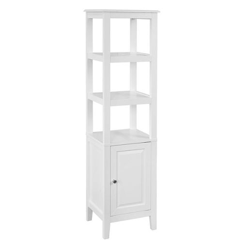 Dressing 2 colonnes + meuble 4 tiroirs chêne blanc, rideau écru