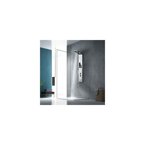 Douche hydromassante, colonne de douche grise ES008