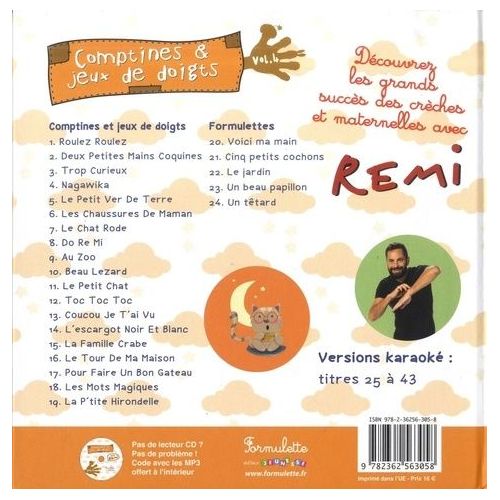 Comptines et jeux de doigts - Livre sonore avec 6 puce - Dès 1 an - Livre  CD - Sophie Rohrbach - Achat Livre