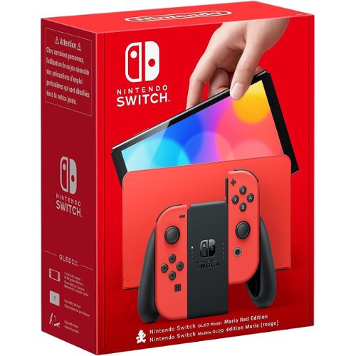 Basics Étui de rangement pour jeux Nintendo Switch - Rouge