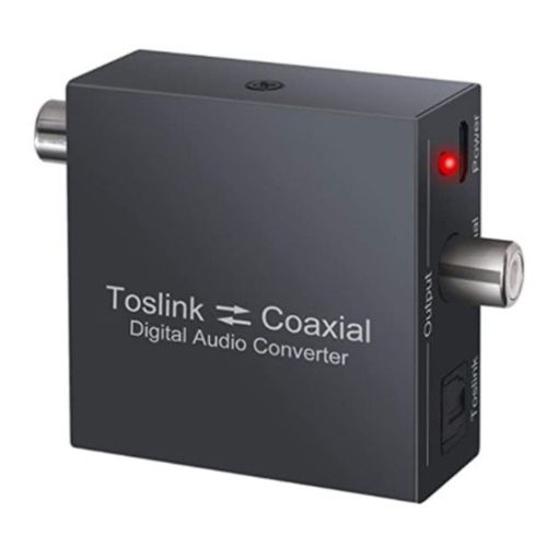 Convertisseur audio RCA stéréo vers coaxial numérique SPDIF et Toslink  optique