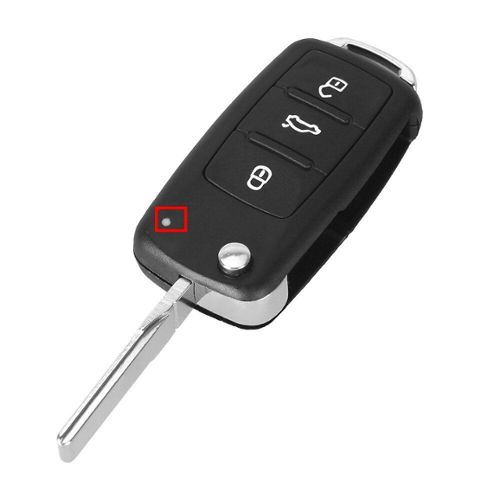 Étui à clés de voiture kwmobile pour clé de voiture pliable à 3 boutons  Peugeot