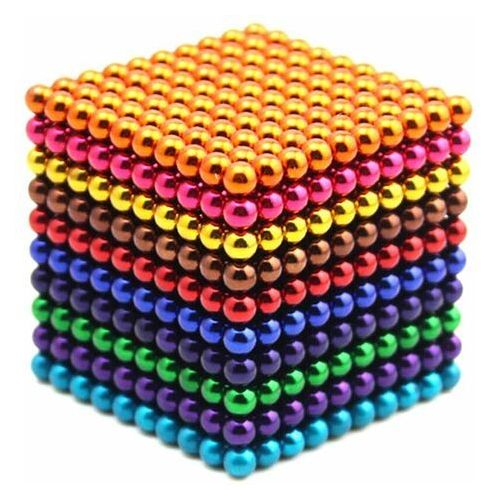 1000 pièces 5mm jeu de billes magnétiques aimant magique Cube jouet de  construction pour le soulagement du Stress mélange 10 couleurs adapté aux  enfants de plus de 10 ans