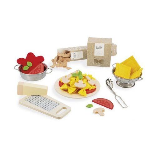 Cuisine en bois jouet pour enfant - Jeu d'imitation dinette J06567