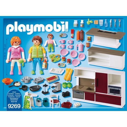 Playmobil cuisine meubles et ustensiles avec boîte de rangement - Playmobil