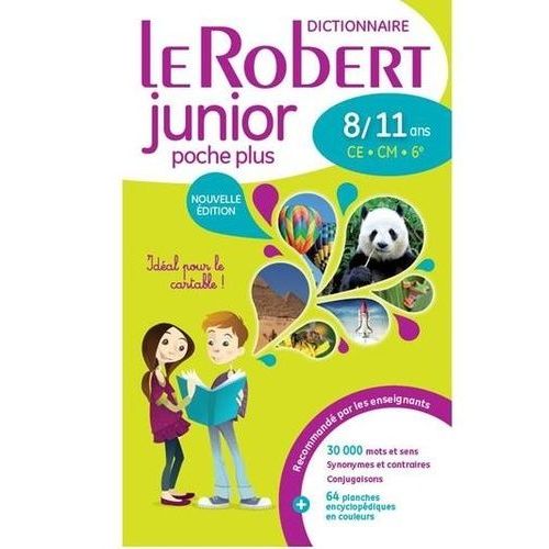 Dictionnaire francais Le Robert Junior poche 8/11 ans - CE - CM - 6e  (French Edition)