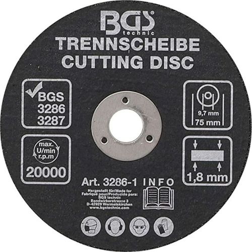 10 disques abrasifs auto-aggripant D. 75 mm Gr. 80 - DF-GP75-080