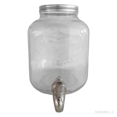 Generic Double distributeur de boissons en verre, avec robinet sur un  support en métal à prix pas cher