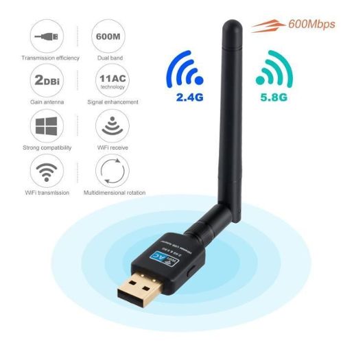 Adaptateur USB WiFi 6 TP-Link AX1800 bi-bande antenne gain élevé