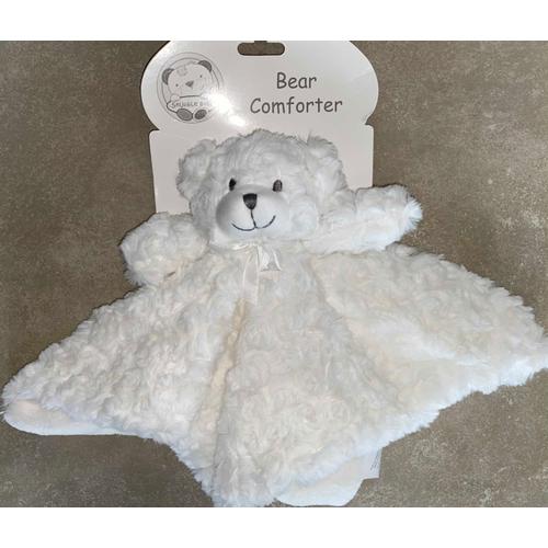 Doudou plat Bisounours grelot bleu lune étoiles CARE BEARS