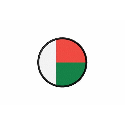 PATCH ECUSSON BRODE DRAPEAU MADAGASCAR  INSIGNE THERMOCOLLANT NEUF FLAG PATCHE 