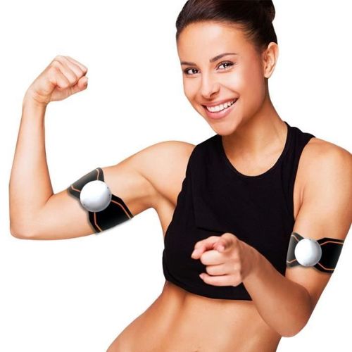 Electrostimulateur Musculaire,EMS Ceinture abdominale,Appareil Abdominal  Massage,Abdominal/Bras/Cuisses Muscle Stimulateur-Hommes et Femmes