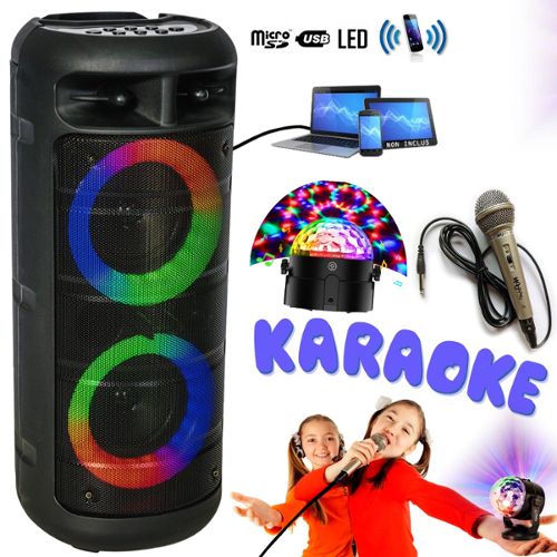 Enceinte Portable Enfant Karaoke Party MOBILE8 - Bluetooth USB SD