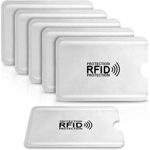 Étui anti RFID cuir 6 cartes - Protection carte paiement sans contact