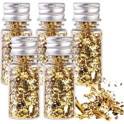 SIM GOLD LEAF Feuilles d' Or Alimentaire 35 mm X 35 mm Comestible