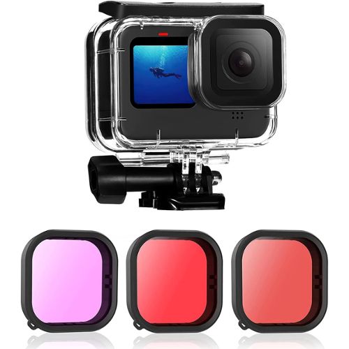 Filtre rouge eau bleue pour GoPro Hero3+/4 Sharkhon