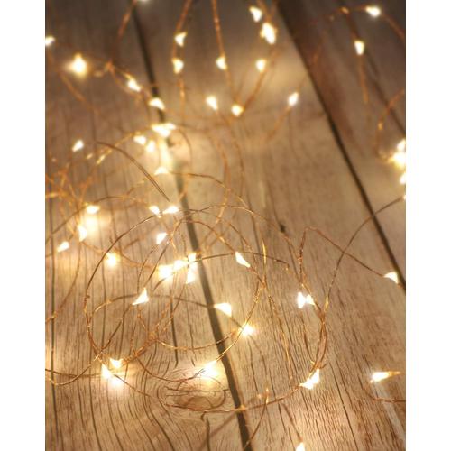 Guirlande Lumineuse, Girlande de Lumière 5M 50LED Guirlandes Lumineuses  Piles Mini Led Intérieur Lumière Decoration pour Chambre Noël Mariage  Soirée