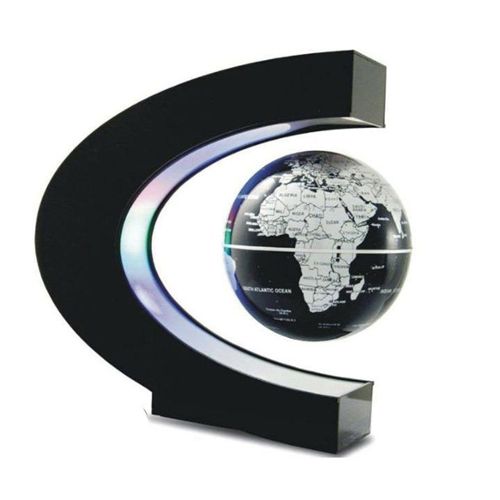 TD® Globe terrestre lumineux enfant magnétique vintage interactif français  lévitation led espace boule de 6 pouces lampe de couleur