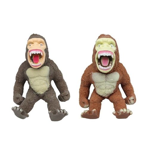 Figurine de Gorille Anti Stress, Marron Jouet Gorille Anti-anxiété, Squeeze  Toy Doux, Convient pour Les Loisirs, Le Divertissement